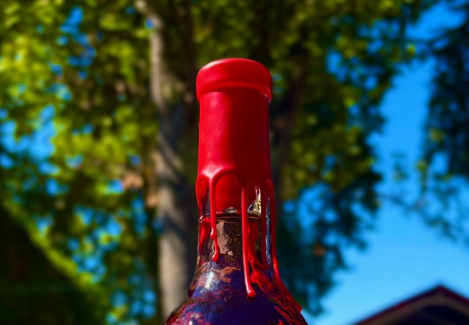 Cire rouge de l'apéritif Grandgousier de la Maison Aurian