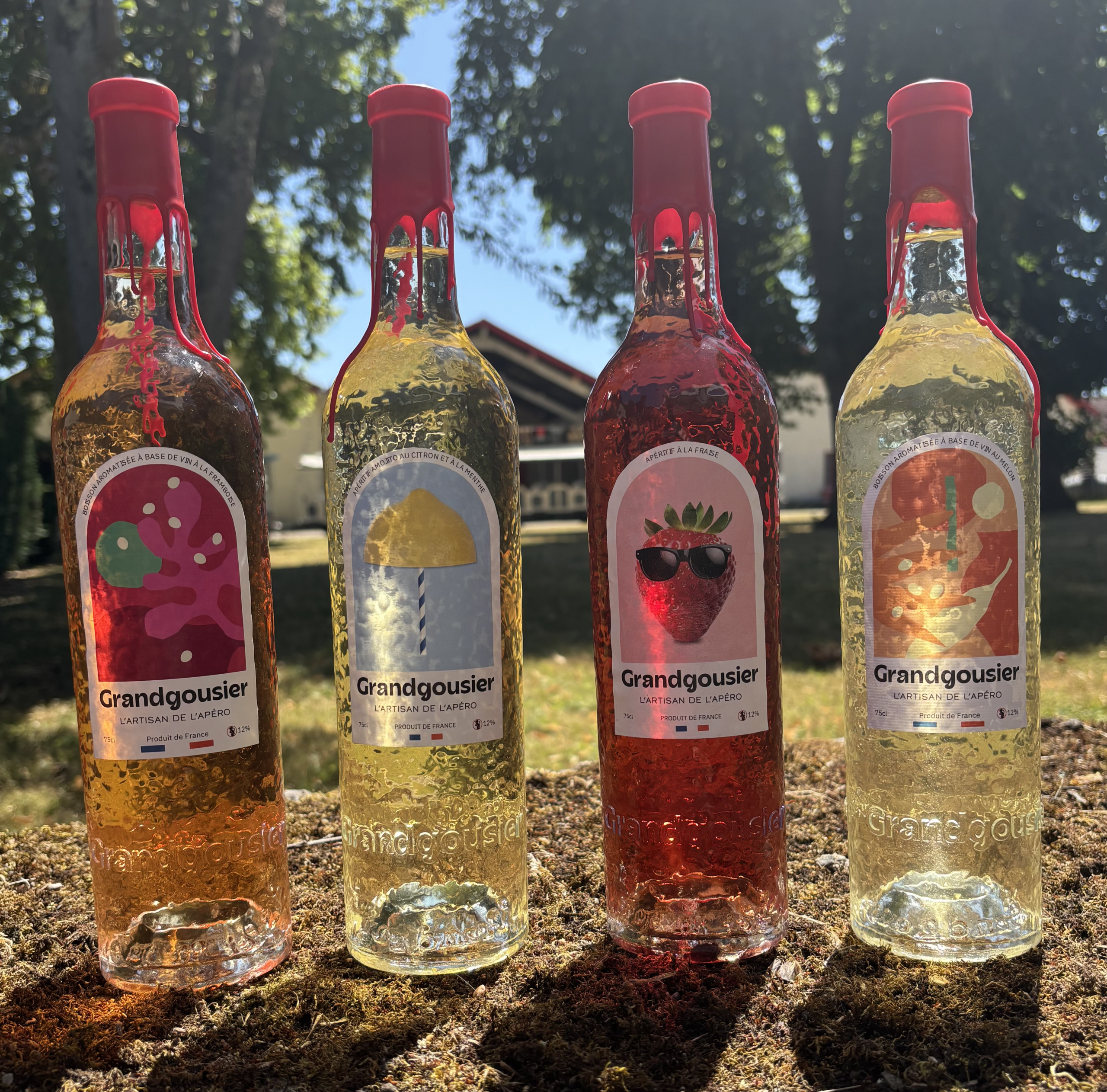Sélection de nos apéritifs Grandgousier dans nos bouteilles Splendides